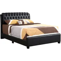 Marilla Upholstered Bed in Black by Glory Furniture