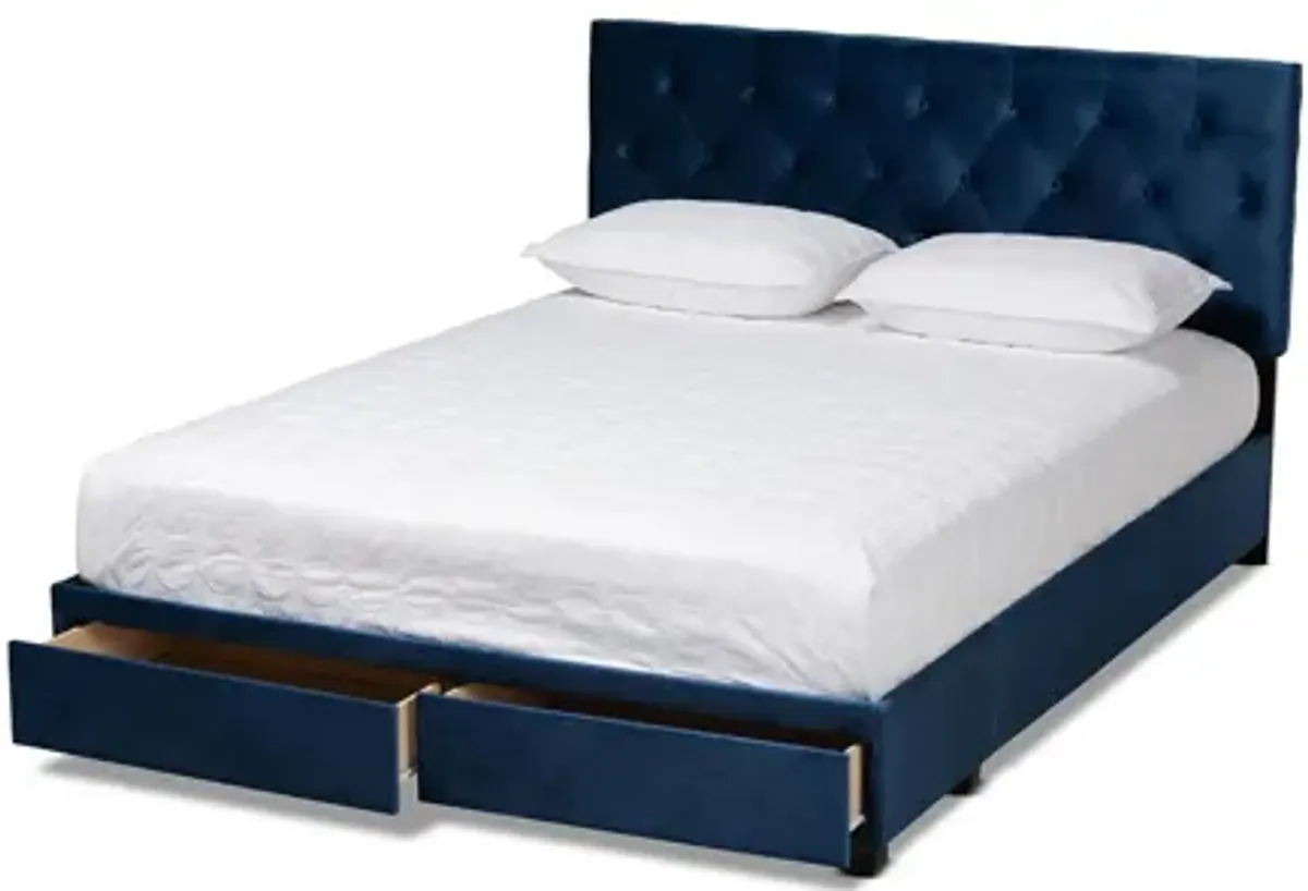 Caronia Upholstered 2-Drawer Platform Storage Bed