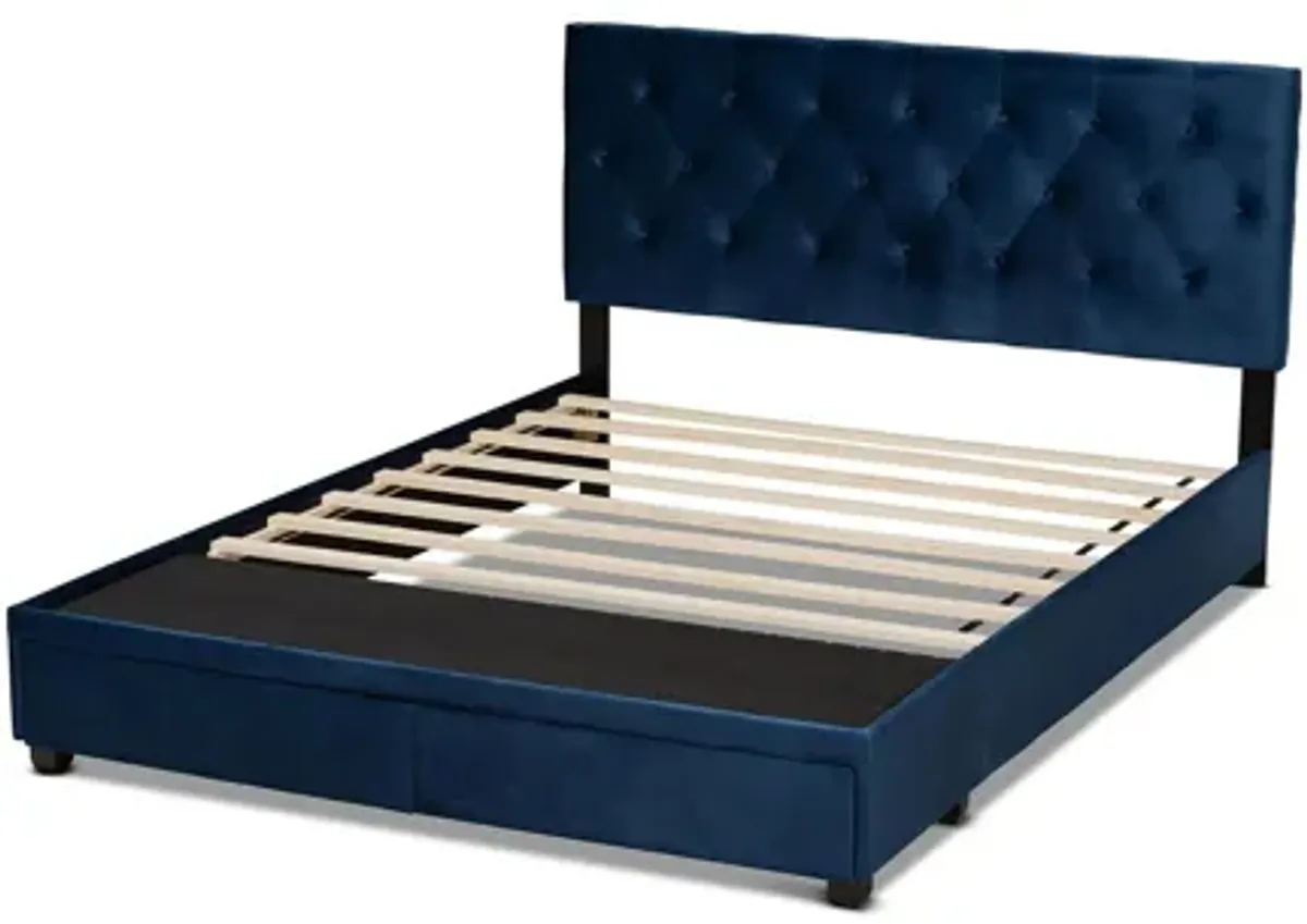 Caronia Upholstered 2-Drawer Platform Storage Bed