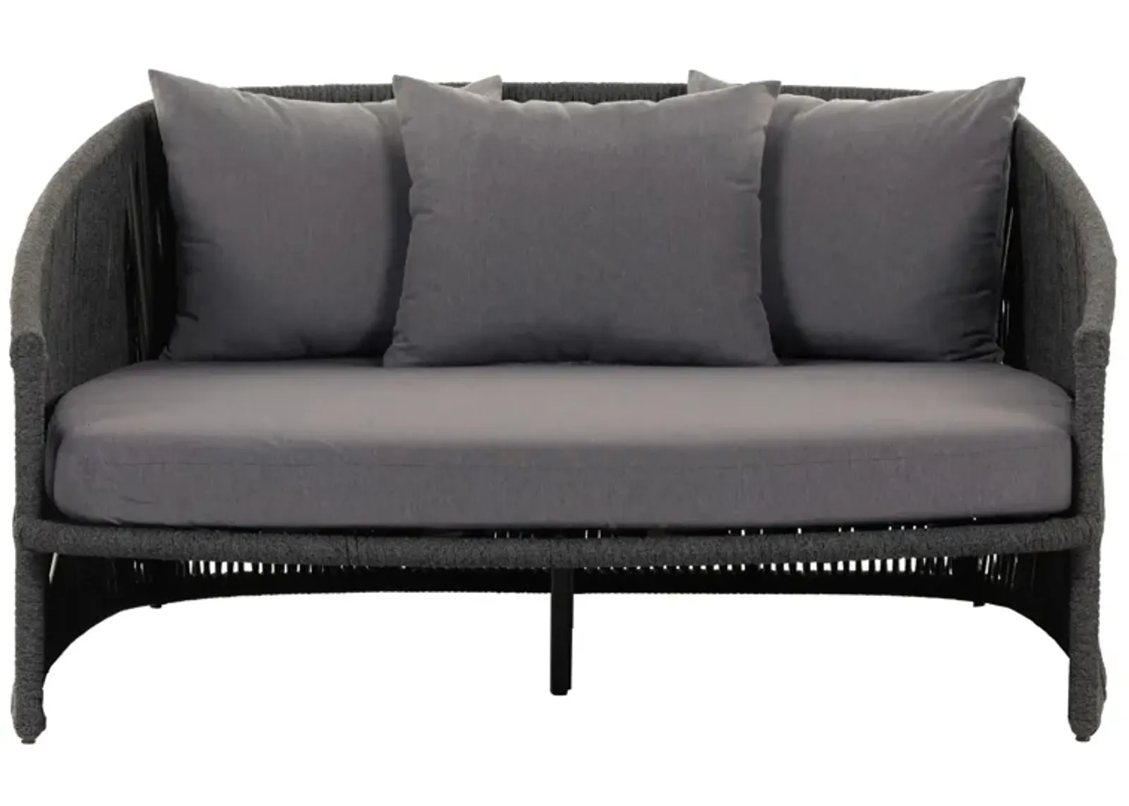 Porto Outdoor Day Bed in Venao Charcoal by Four Hands