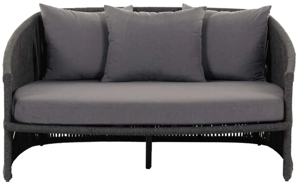 Porto Outdoor Day Bed in Venao Charcoal by Four Hands