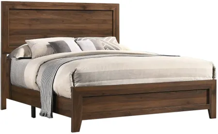 Millie Panel Bed in Brown by Crown Mark
