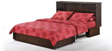 Benedkt Clover Cabinet Bed with Mattress in Chocolate by Diamond Distribution