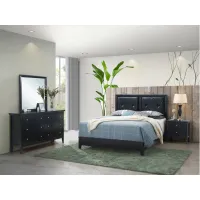 Primo 4-pc. Bedroom Set in Black by Glory Furniture