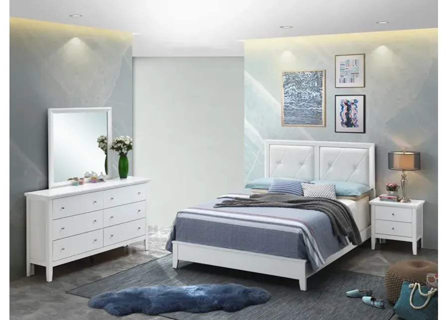 Primo 4-pc. Bedroom Set in White by Glory Furniture