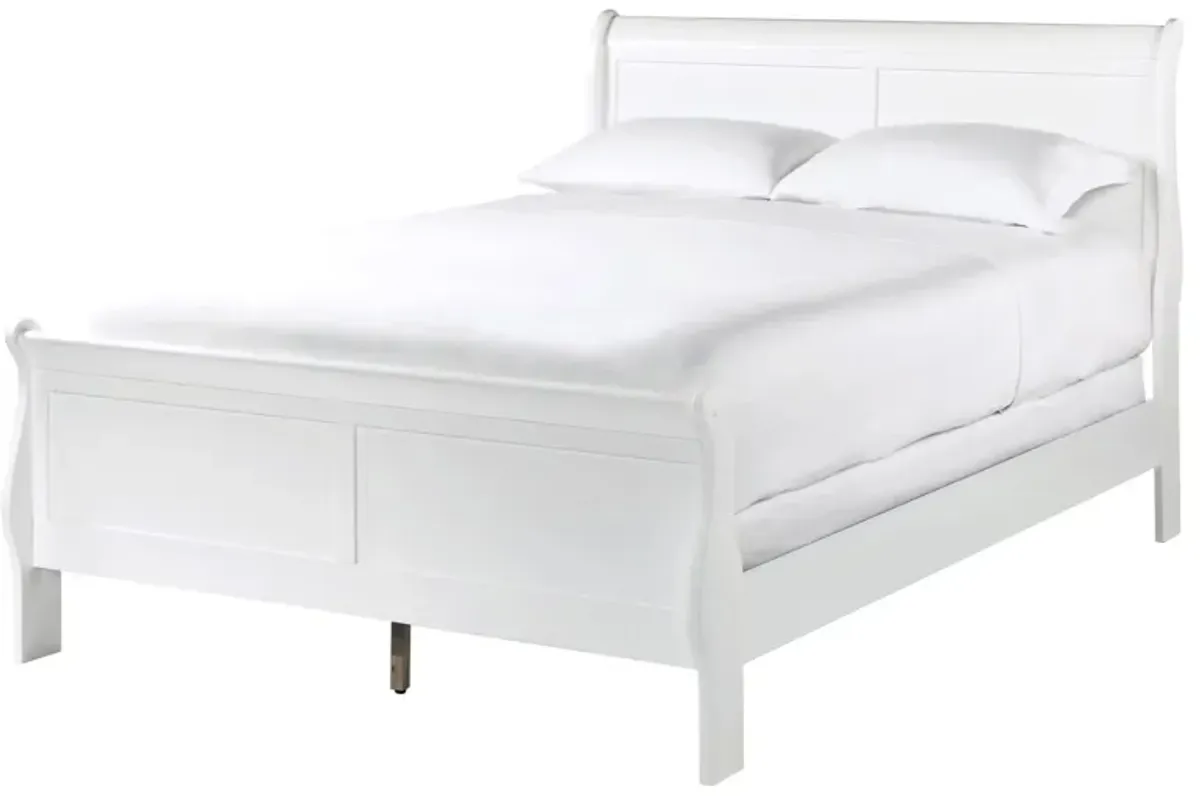 Edina Bed in White by Homelegance