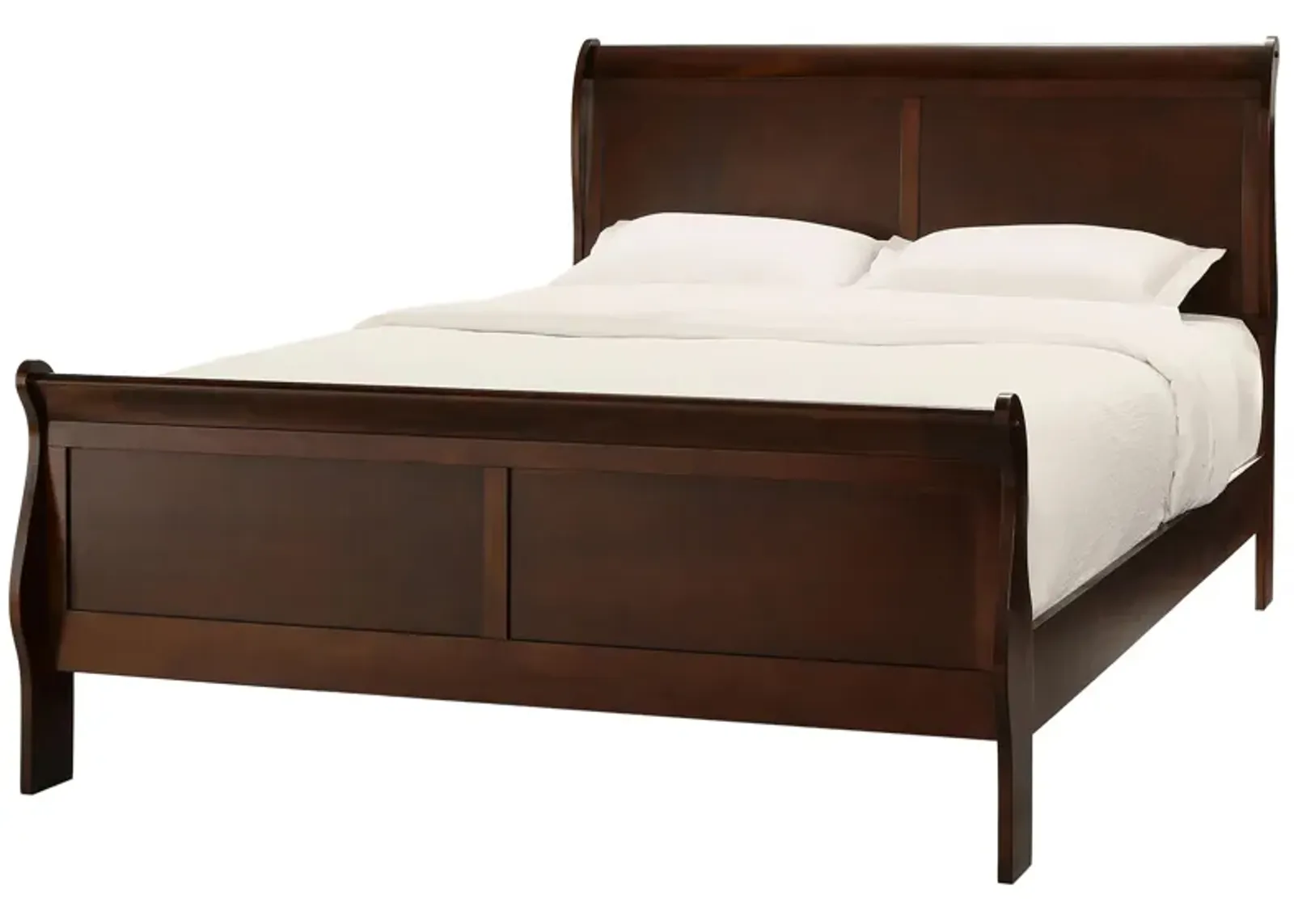 Edina Bed in Brown Cherry by Homelegance