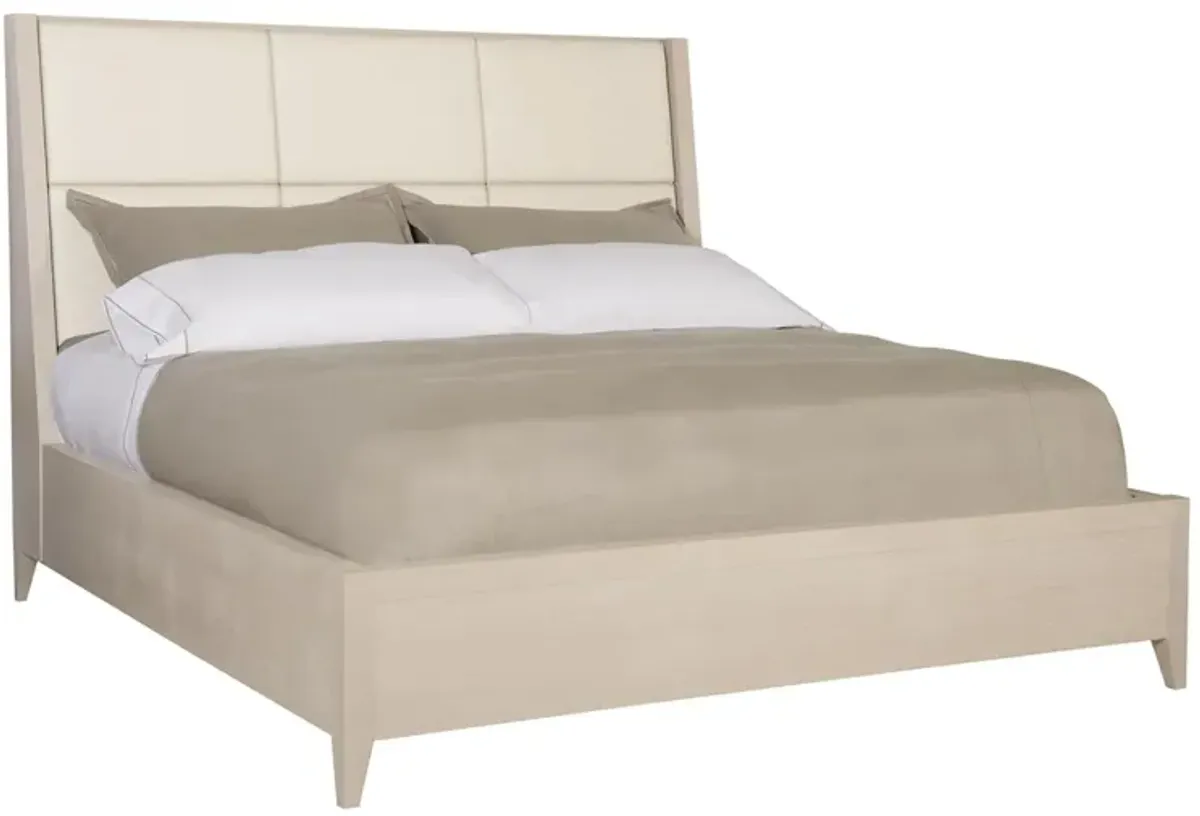 Axiom king size Bed in Linear Grey by Bernhardt