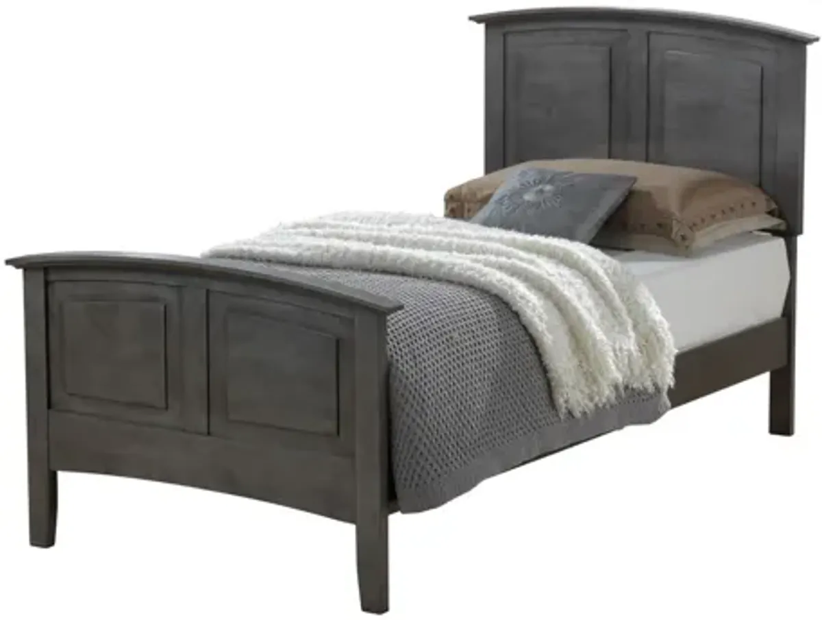 Hammond 4-pc. Twin Bedroom Set in Smoked Gray by Glory Furniture