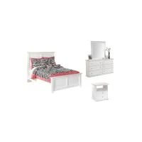 Adele 4-pc. Bedroom Set in White by Ashley Furniture