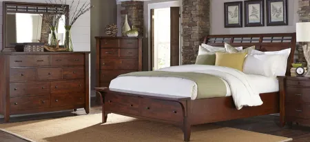 Whistler Storage Bed in Walnut by Napa Furniture Design