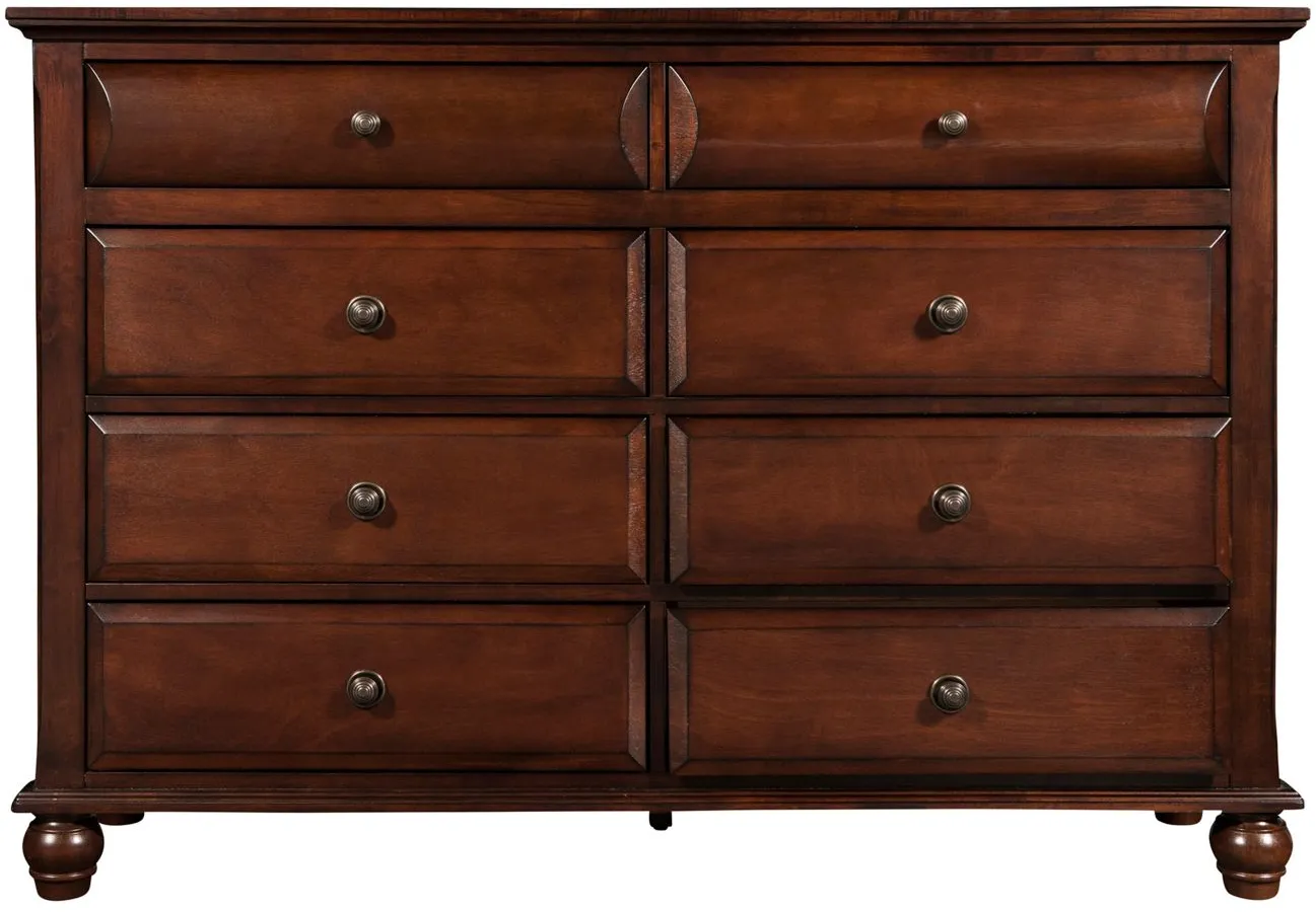 Clarion 4pc. Platform Bedroom Set w/ Storage Bed in Brown Cherry by