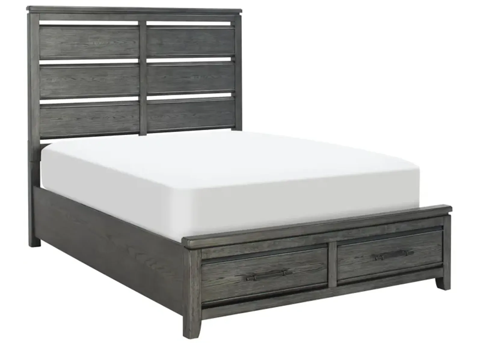 Slater Platform Storage Bed in Gray by Bellanest