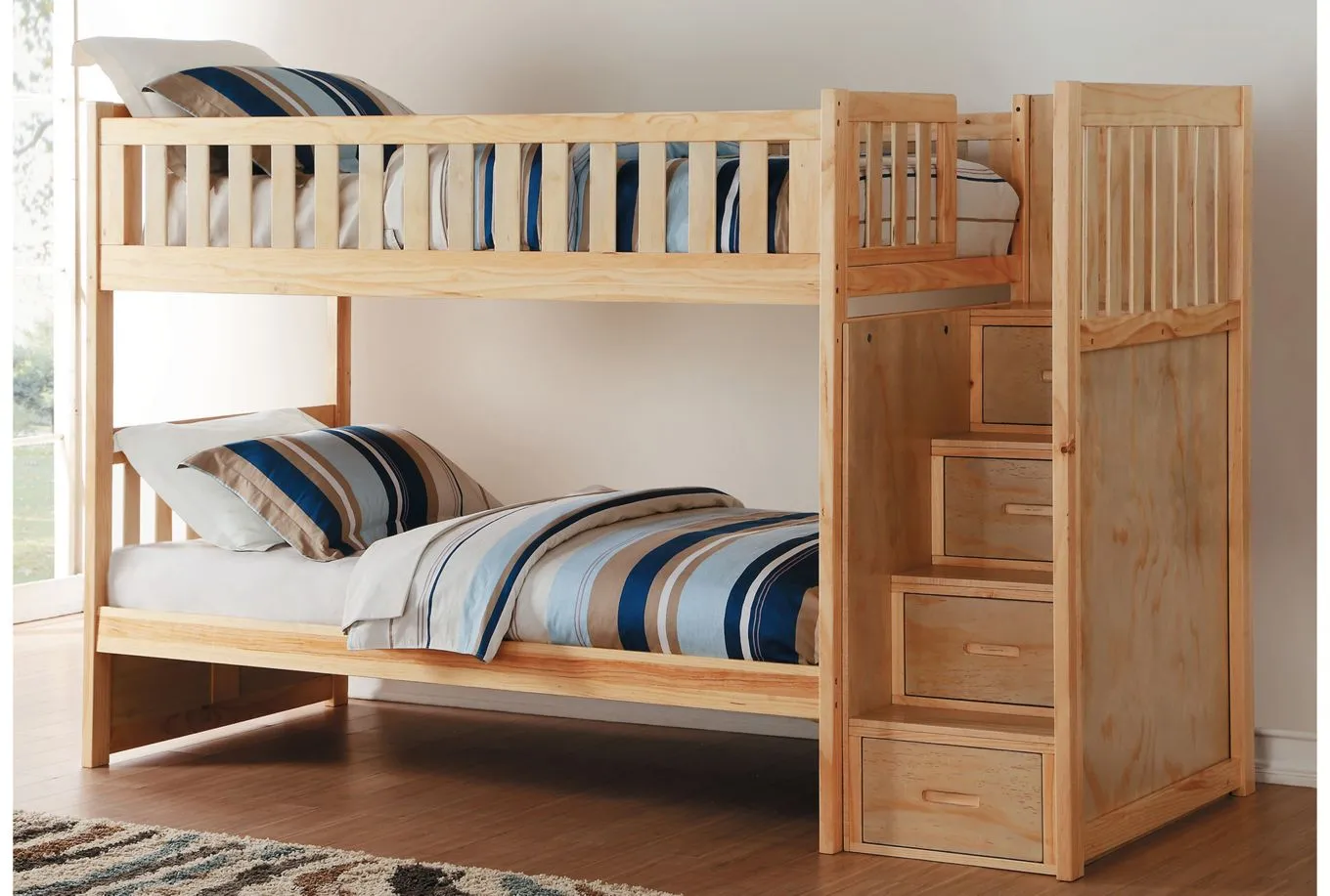 Carissa Bunk Bed with Storage Staircase