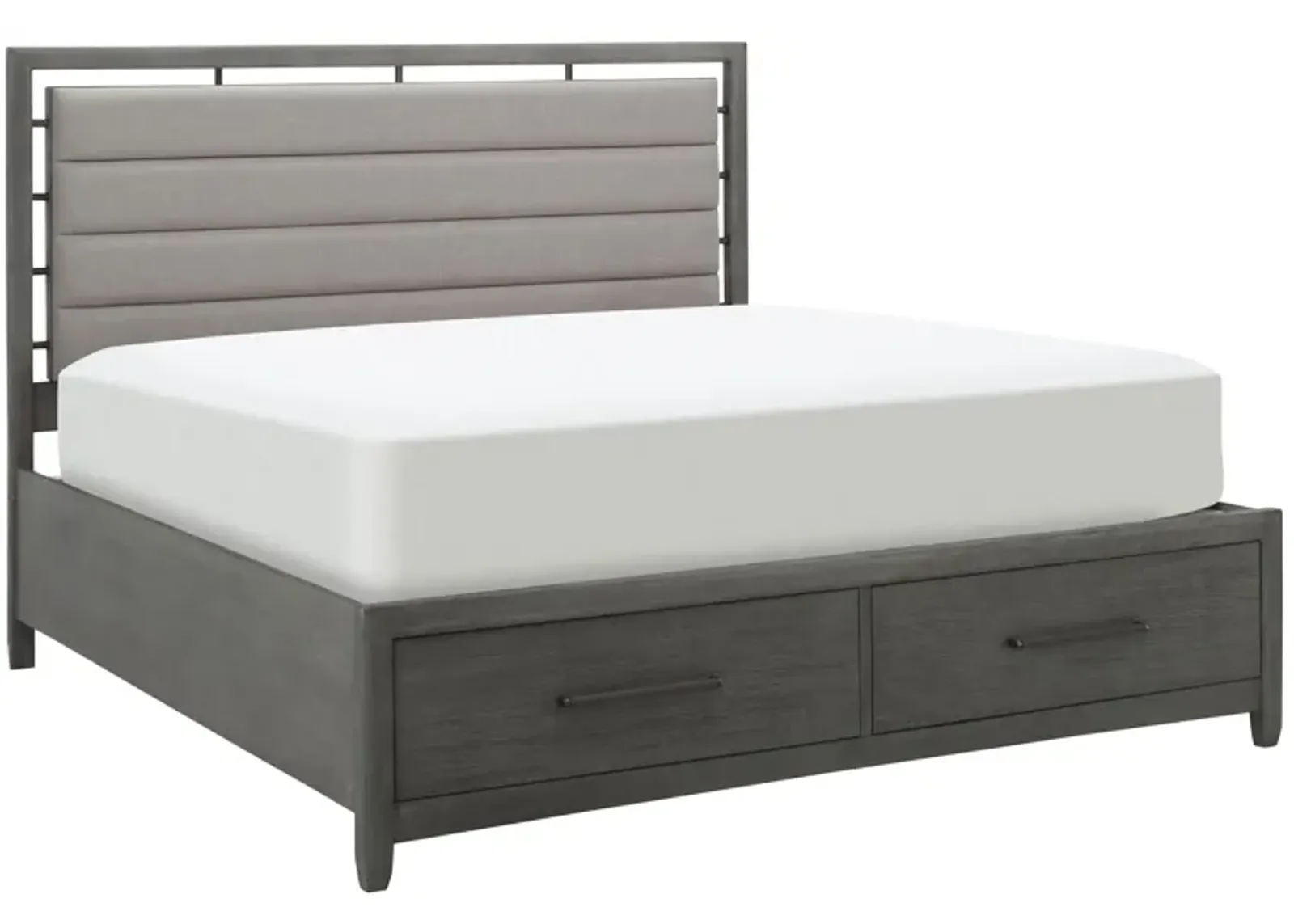 San Clemente Platform Storage Bed in Gray by Davis Intl.