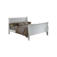 Rossie Sleigh Bed in White by Glory Furniture