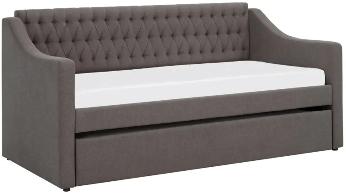 Daphne Daybed With Trundle in Gray by Bellanest