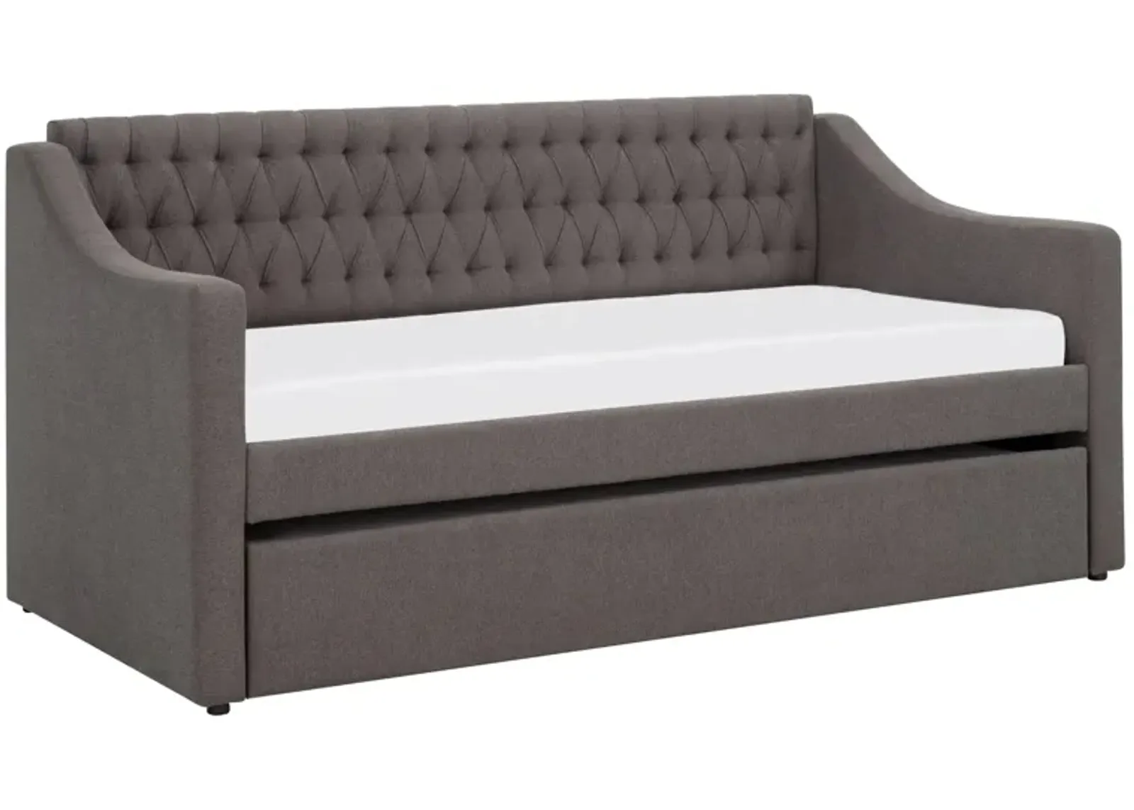 Daphne Daybed With Trundle in Gray by Bellanest