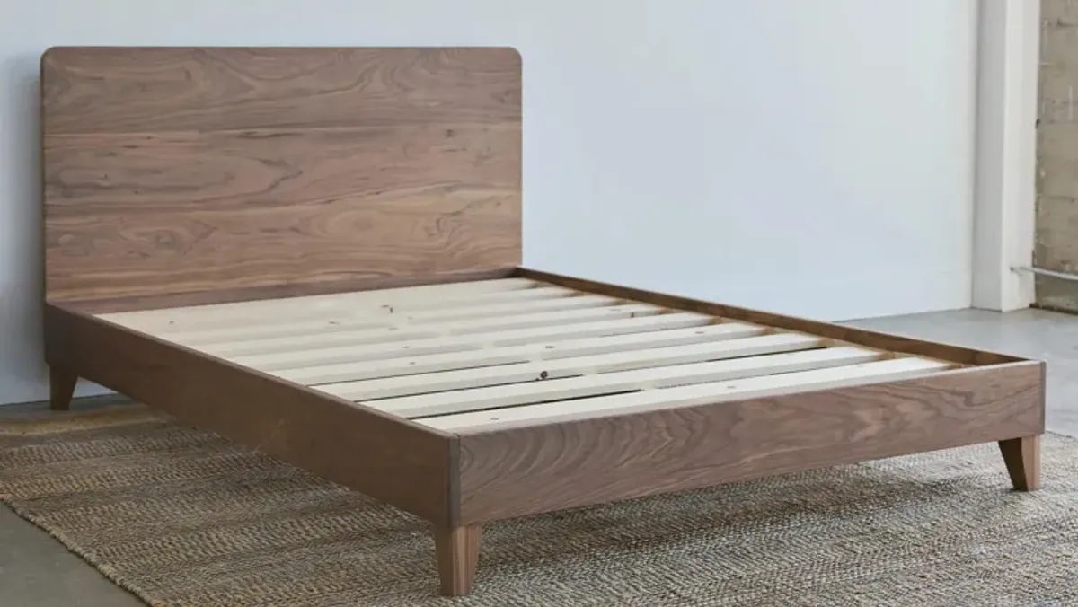 Avocado City Bed Platform Base w/ Headboard