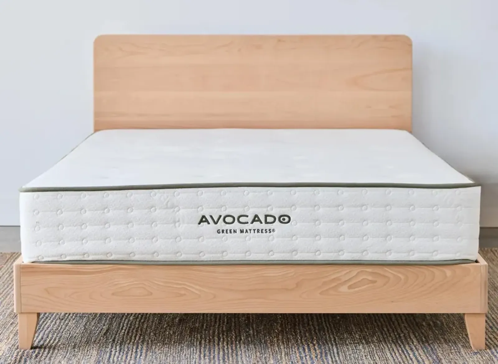 Avocado City Bed Platform Base w/ Headboard