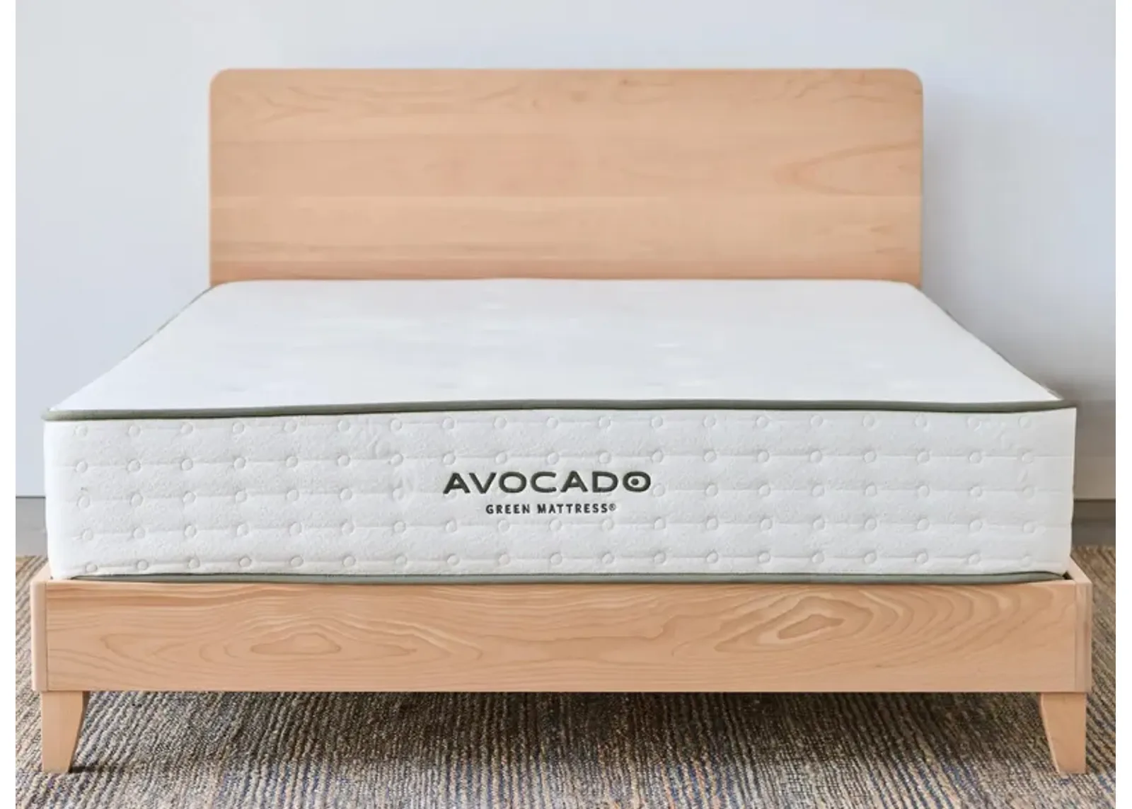 Avocado City Bed Platform Base w/ Headboard