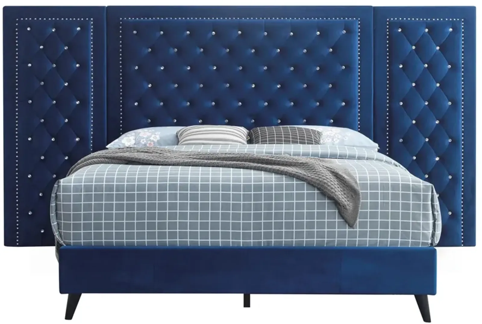 Alba Upholstered Panel Bed with Upholstered Side Panels