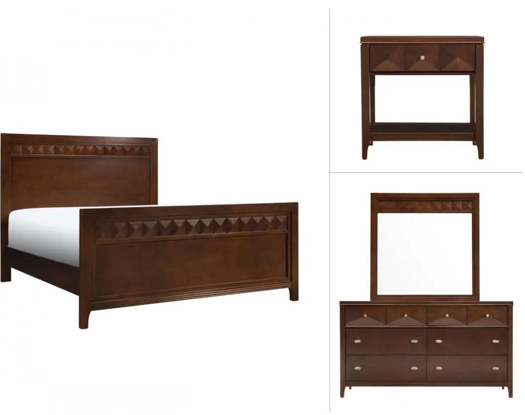 Shadow 4-pc. Bedroom Set in Espresso by Davis Intl.