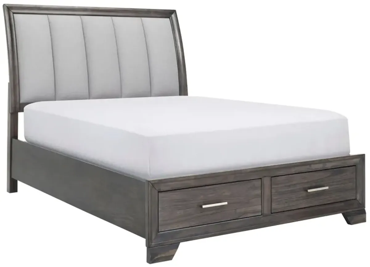 Wegner Storage Bed in Gray by Crown Mark