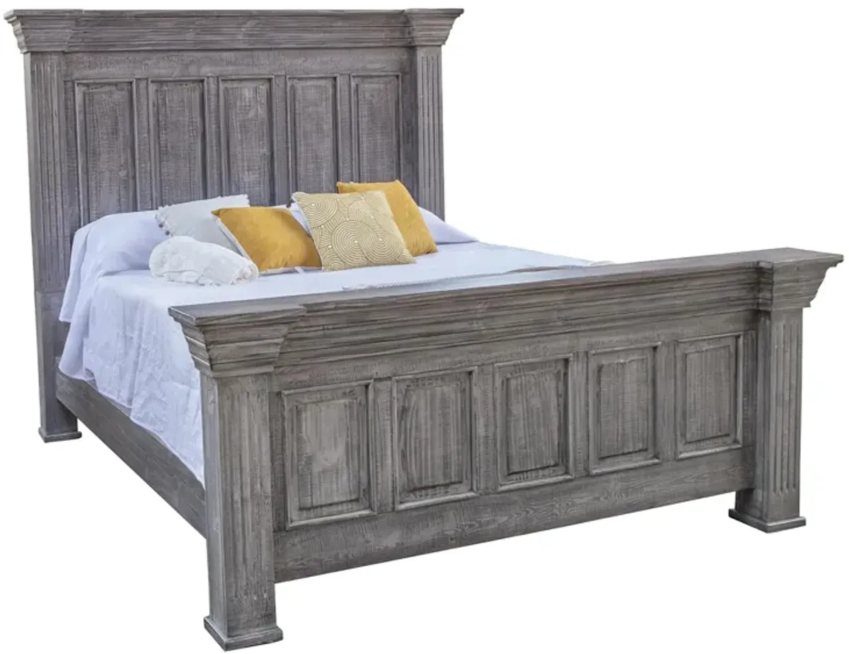 Terra Panel Bed in Gray by International Furniture Direct