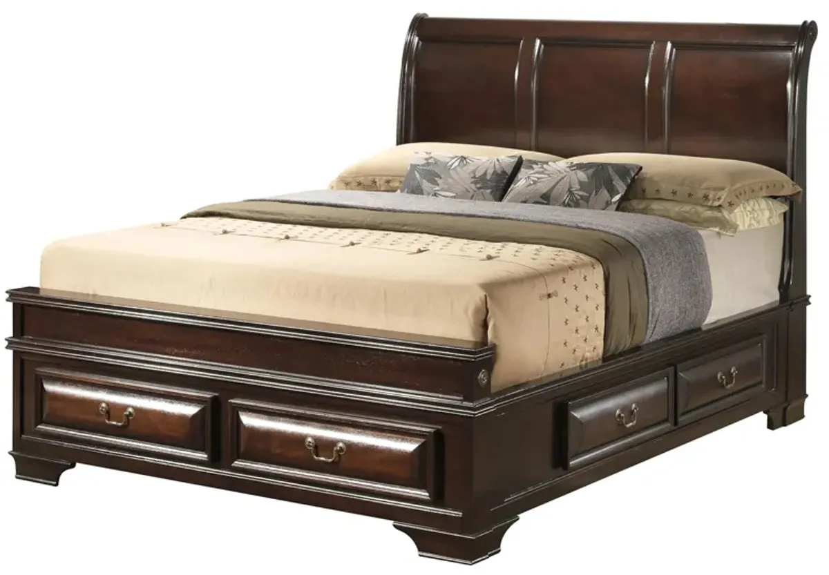 Sarasota Storage Bed in Cappuccino by Glory Furniture