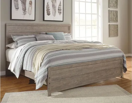 Culverbach King Panel Bed in Gray by Ashley Furniture