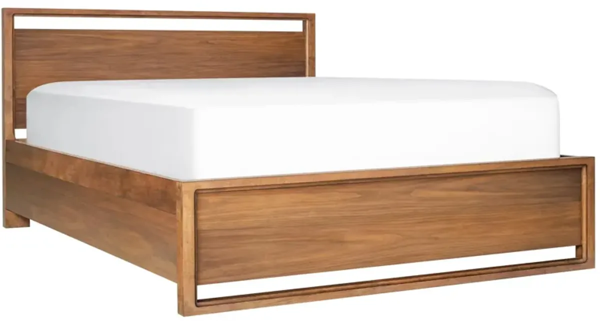 Aversa Platform Bed in Light Cherry by Bellanest