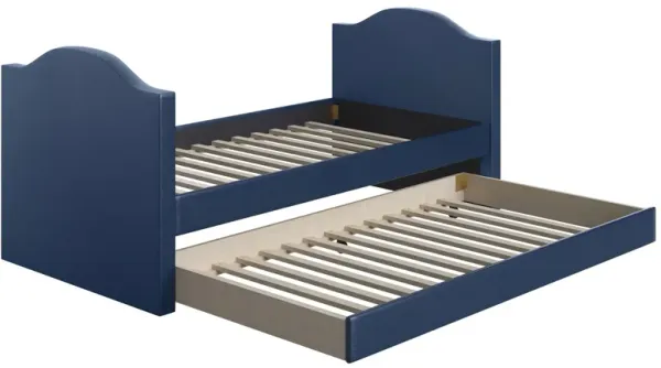 Mila Faux Leather Daybed with Rolling Trundle Set