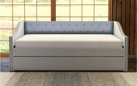 Mandrake Fabric Daybed with Trundle Set in White by Boyd Flotation