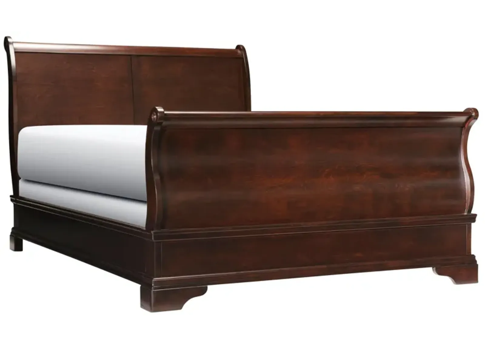 Charleston Sleigh Bed in Cherry by Bellanest