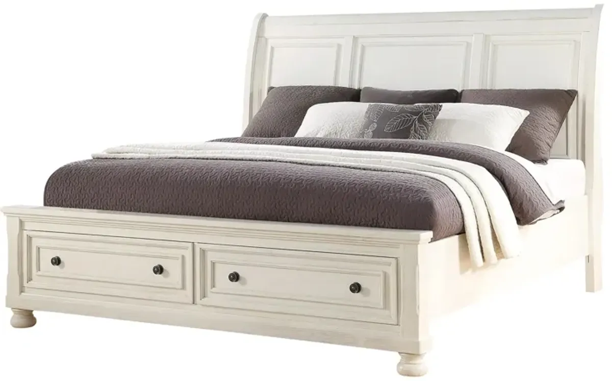 Soriah Storage Bed in White by Avalon Furniture