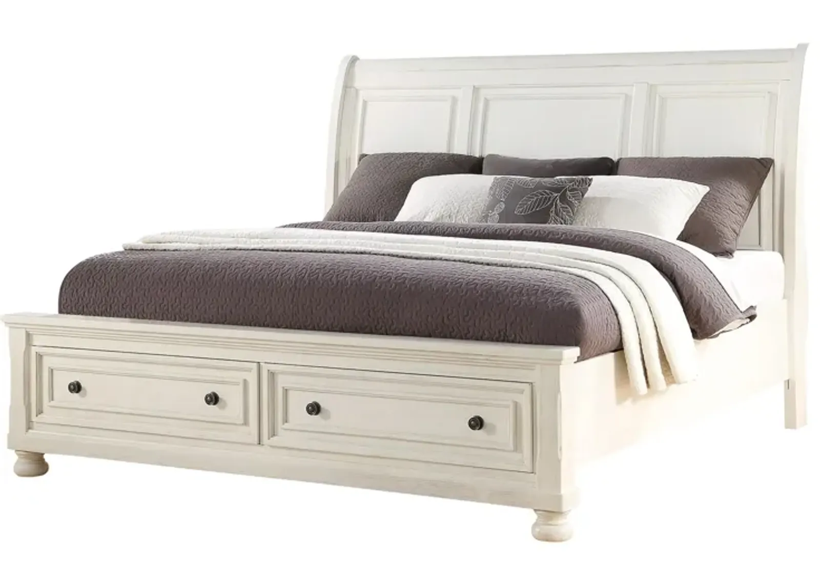 Soriah Storage Bed in White by Avalon Furniture