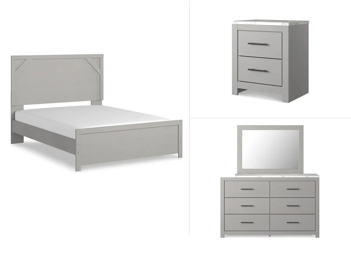 Cottonburg 4-pc. Bedroom Set in Light Gray/White by Ashley Furniture