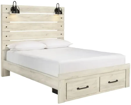 Luna Storage Bed in Whitewash by Ashley Furniture