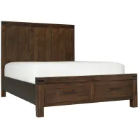 Gannon Platform Storage Bed in brown by Hillsdale Furniture