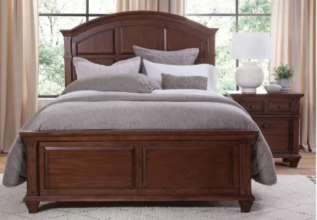 Sedona Queen Panel Bed in Brown by American Woodcrafters