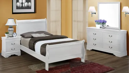 Louis Philip Bed in White by Crown Mark
