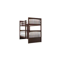 Jordan Twin-Over-Twin Bunk Bed in Chocolate by Hillsdale Furniture