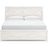 Gerridan King Panel Bed in White/Gray by Ashley Furniture