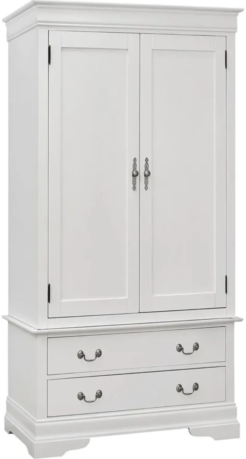 Rossie Armoire in White by Glory Furniture