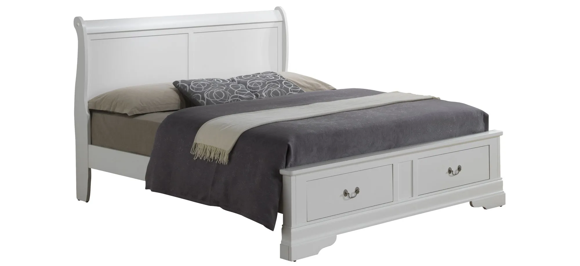 Rossie Storage Bed in White by Glory Furniture