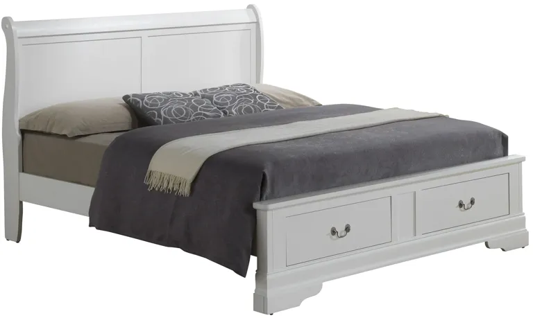 Rossie Storage Bed in White by Glory Furniture