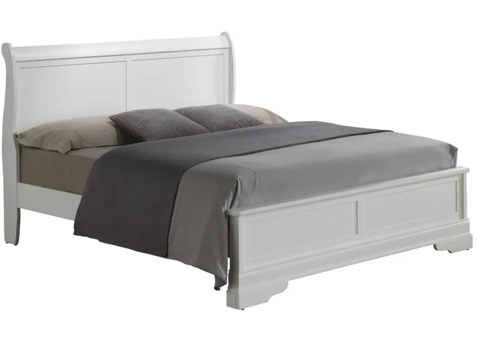 Rossie Panel Bed in White by Glory Furniture