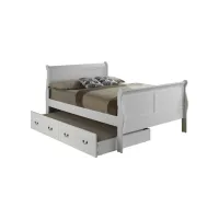 Rossie Trundle Bed in White by Glory Furniture