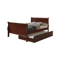 Rossie Trundle Bed in Cherry by Glory Furniture